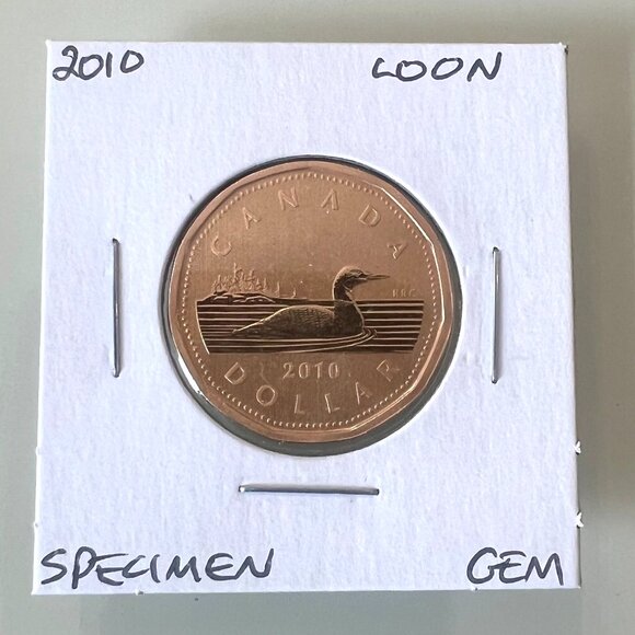 2010, 2010, 2011 and 2011 Canada Special Edition Specimen $1 Dollar Loonies! - Picture 3 of 10